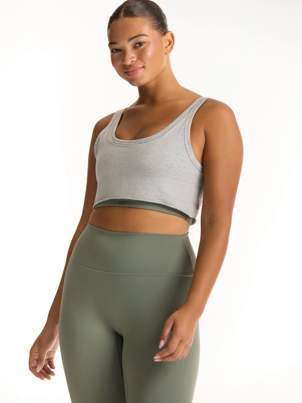 Set Active Sporty Roster Bra in Kelp (Sportbody)